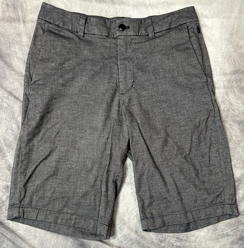 Lululemon Shorts Mens 30 Gray Microfiber Chino 11 Inseam Casual Stretch